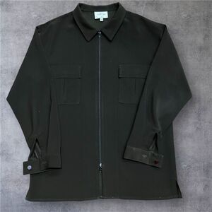 Carmel Zhao Vintage 80s Dark Brown Full Zip Shacket Jacket Men's Size Large
